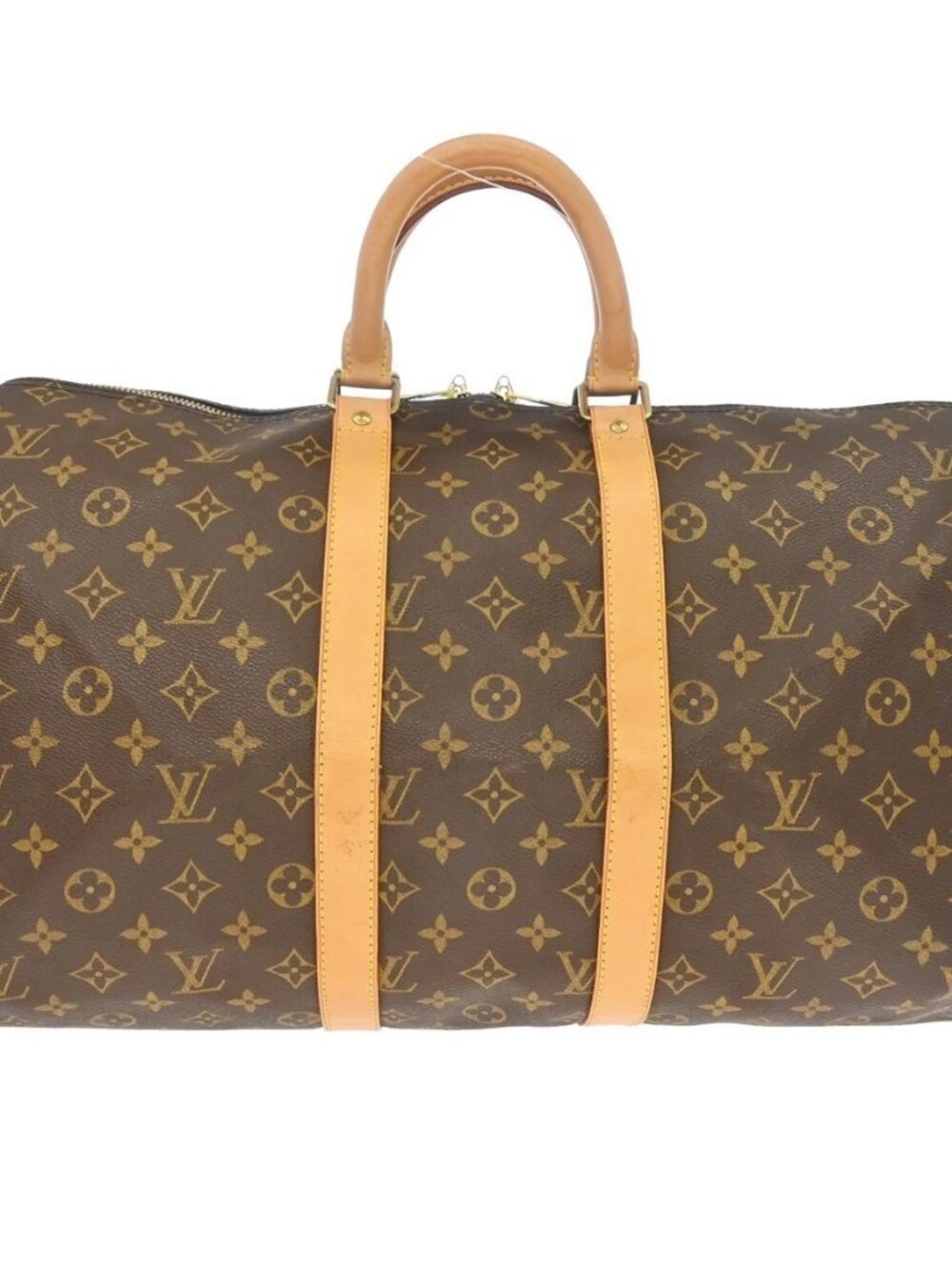 Best05 LOUIS VUITTON KEEPALL 45 DUFFLE HANDBAG MONOGRAM